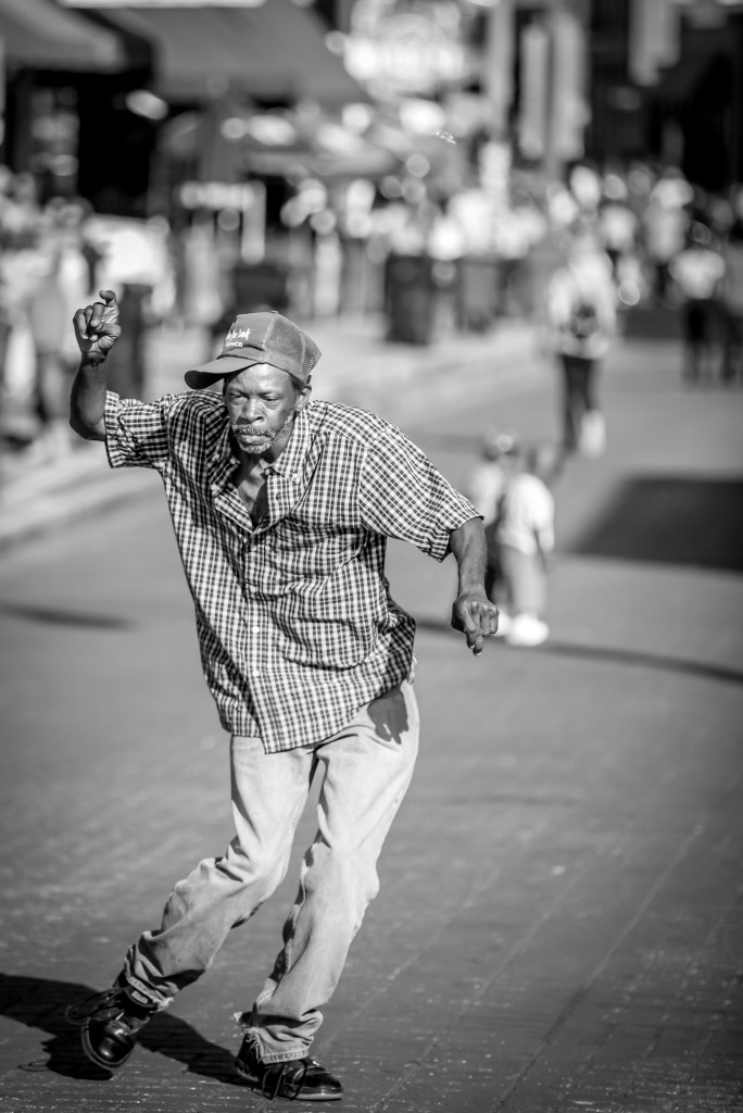 Dance Like No One is Watching.  Or Everyone Is.  Beale Street, April 2015.