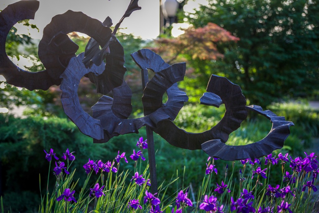 Purple Swirlies.  Ornamental Metal Museum, Memphis,  May 7, 2015.